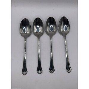 Oneida Silver Perception Stainless Steel Glossy tea Spoons Set Of 4 Discontinued